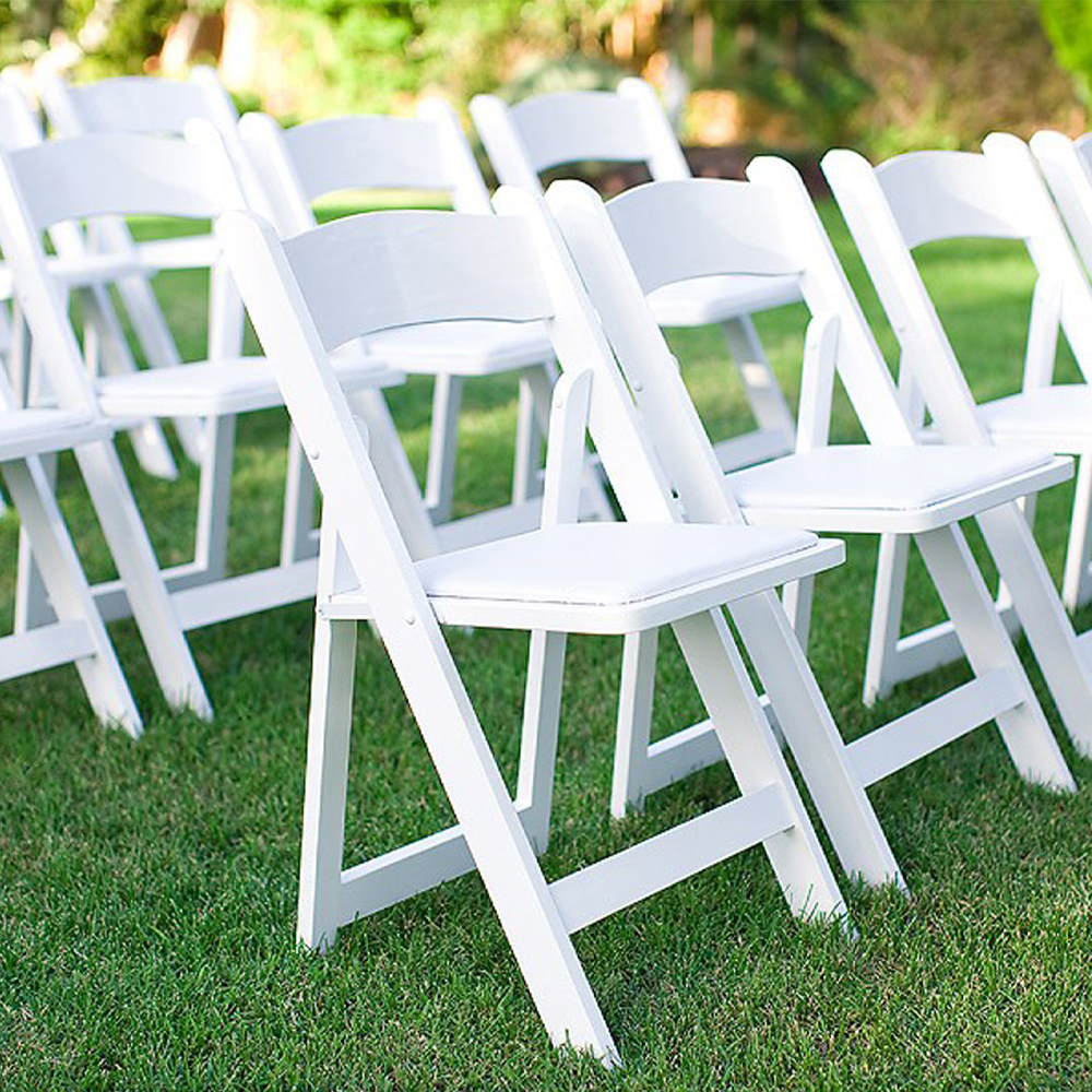 Nashville White Padded Chair Rentals