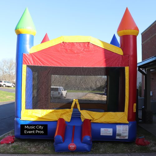 Rainbow Castle Bounce House 1